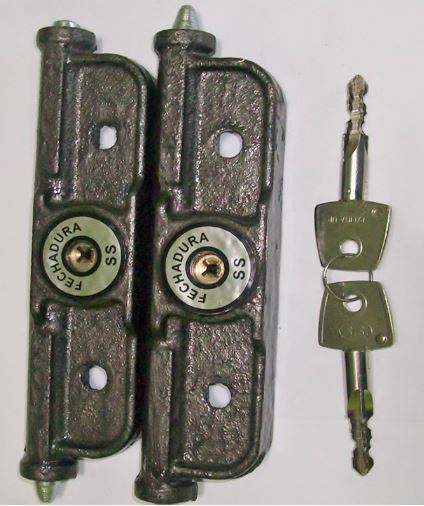 Fechadura de segurança para porta de aço